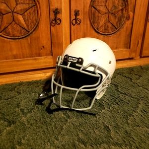 COPY - Small Schutt's youth white football helmet